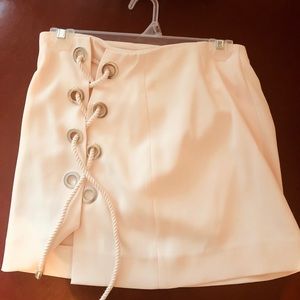 Rebecca Minkoff Rope Lace-Up Mini Skirt